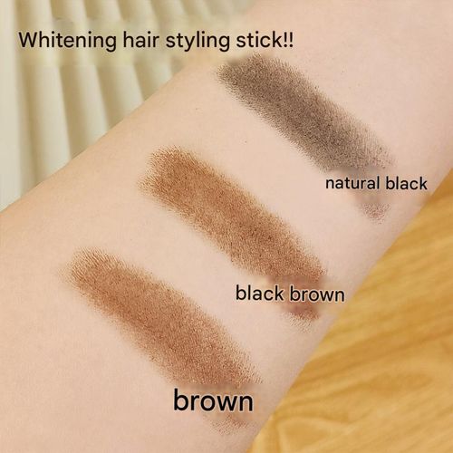 Waterproof hair dye stick for covering gray hair and highlighting.