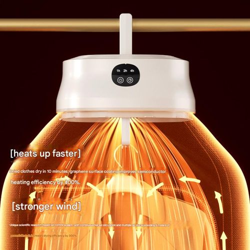 Electric Portable Clothes Dryer 400W Mini Hanging Dryer for Apartment, Dorm, RV - Quick and Easy to Use with Dryer Bag