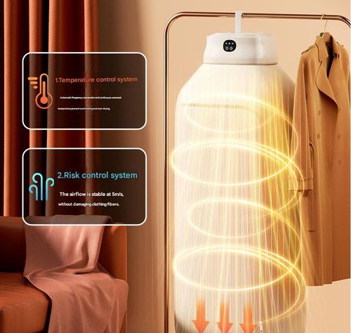 Electric Portable Clothes Dryer 400W Mini Hanging Dryer for Apartment, Dorm, RV - Quick and Easy to Use with Dryer Bag