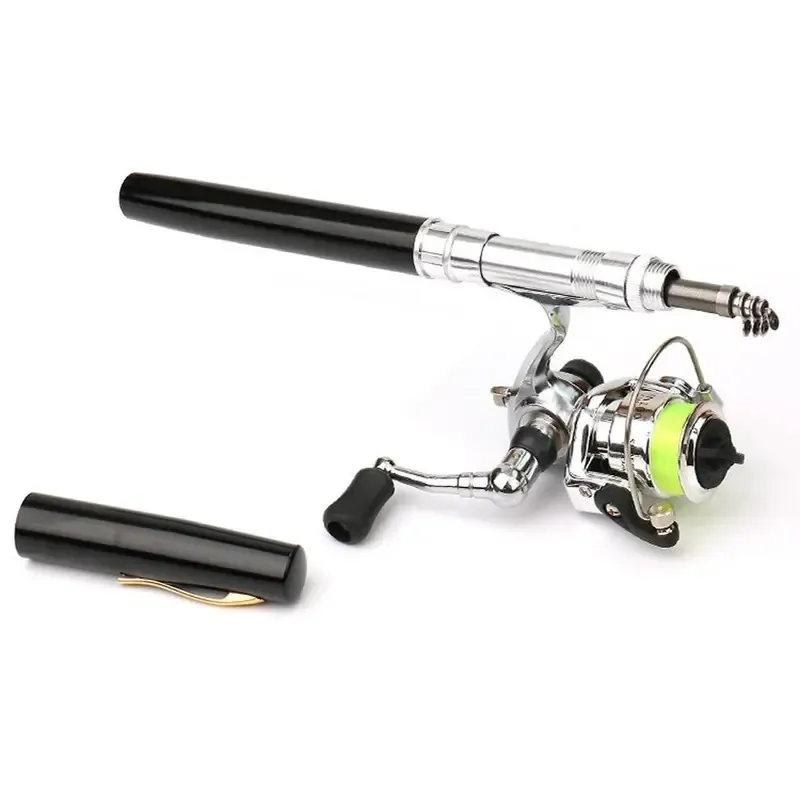 Aluminum Alloy Pocket-Sized Pen Style Fishing Rod - Compact, Portable, and Ultra-Lightweight for Ice Raft, Bridge, and Travel Fishing - Perfect Gift for Fishing Enthusiasts and Beginners