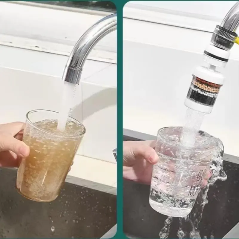 Universal faucet filter and anti-splash extension nozzle