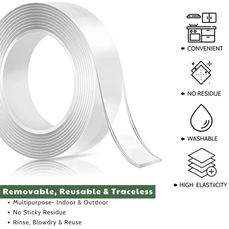 Nano double-sided strong adhesive tape