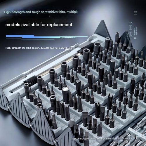 128-in-1 screwdriver set (book-style case)