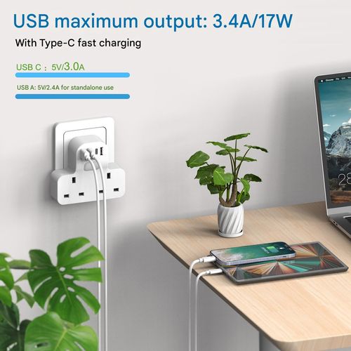 Converter socket with night light