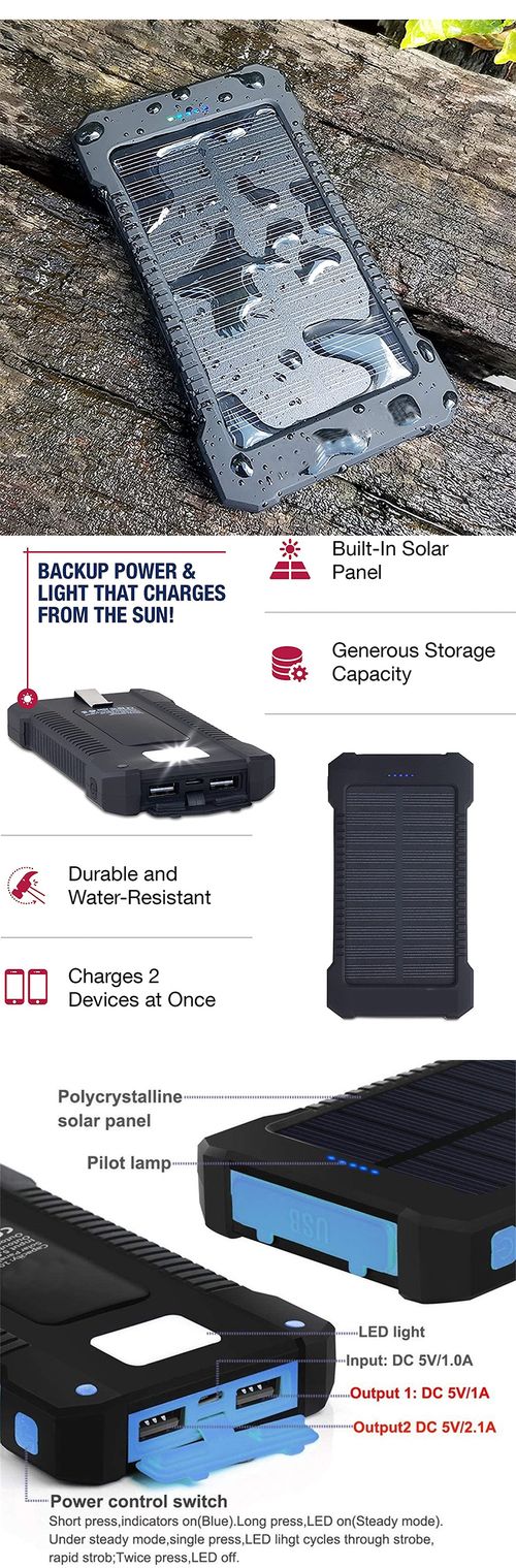portable solar power bank