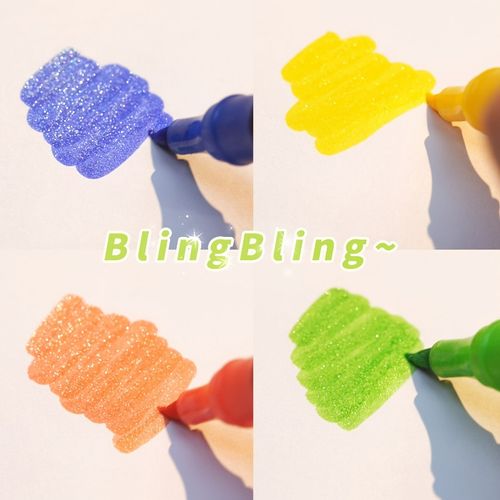 24-colour glitter marker set