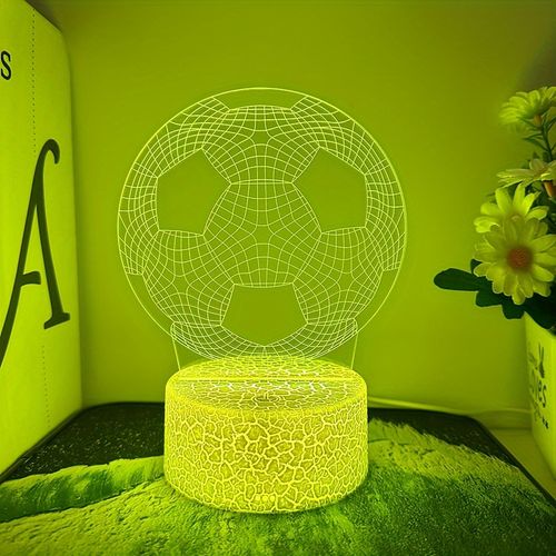 Creative 3D Football Night Light