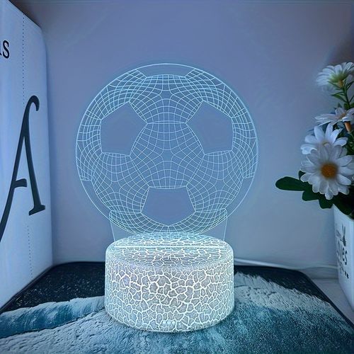 Creative 3D Football Night Light
