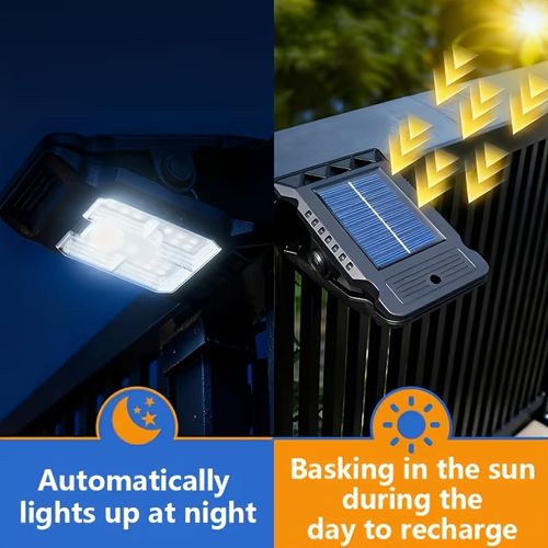 Solar-powered clip-on lamp
