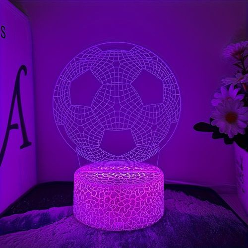 Creative 3D Football Night Light