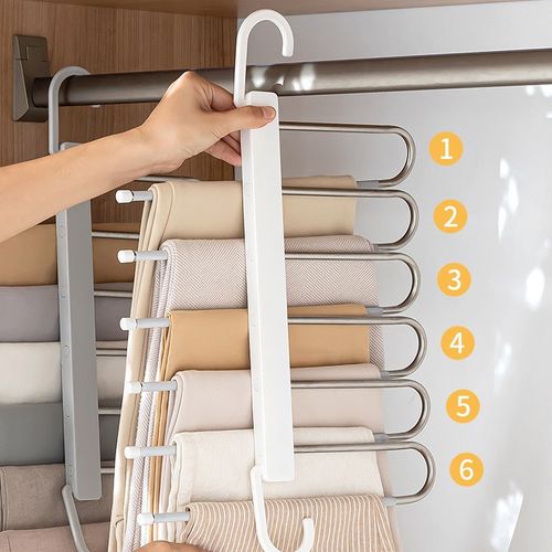 Folding clothes hanger