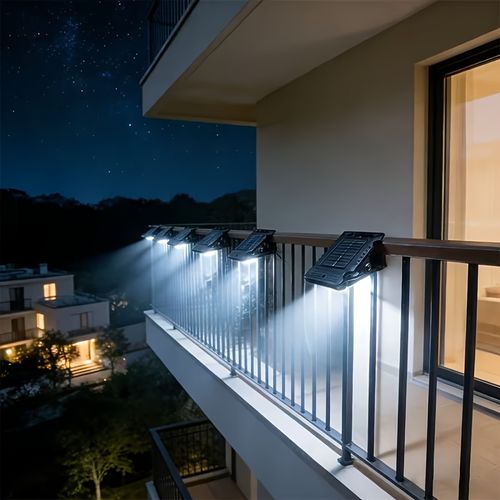 Solar-powered clip-on lamp