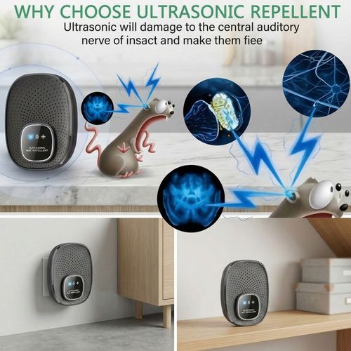 Ultrasonic Mosquito, Insect and Rodent Repeller