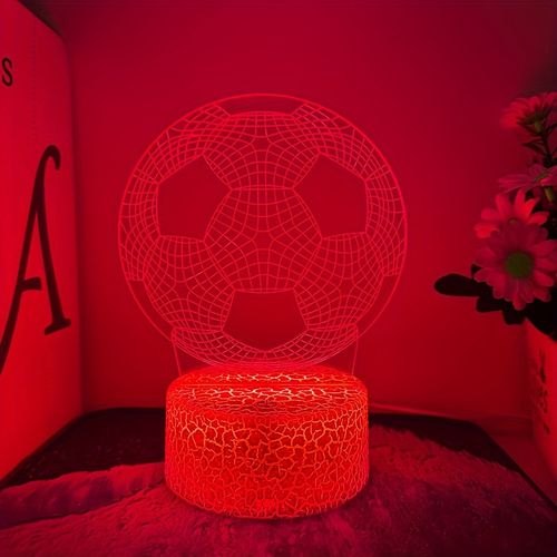 Creative 3D Football Night Light