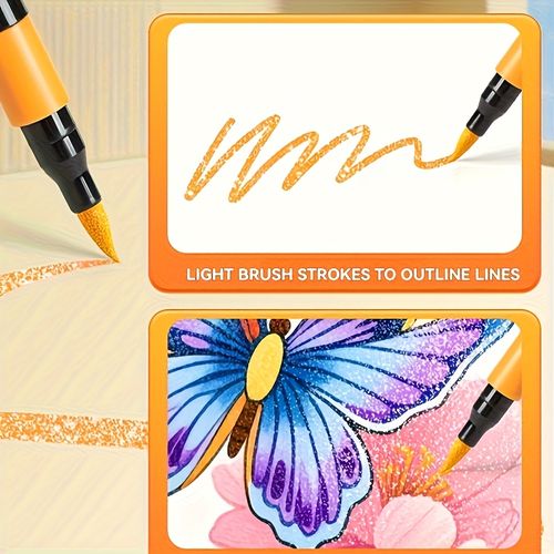 24-colour glitter marker set