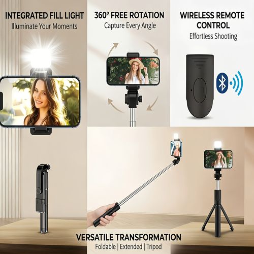 Portable selfie stick