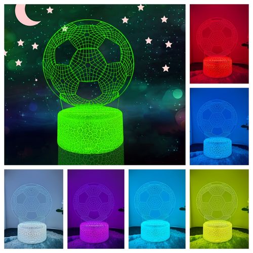 Creative 3D Football Night Light