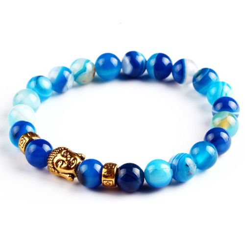Lava Stone Volcanic Stone Gold  Bracelet