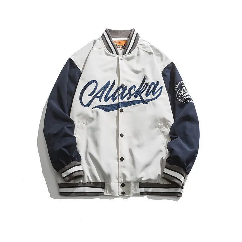 Baseball Jacket Men Loose