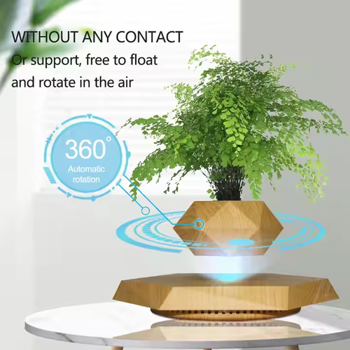 ✨ Levitating Green Magic: Eco-Friendly Magnetic Floating Planter 🌱