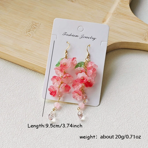 🌸 Chinese-Inspired Floral Earrings | 2025 Spring Trendy Blooms (Tulip Lotus) | Matte Resin Boho Accessories 🎁