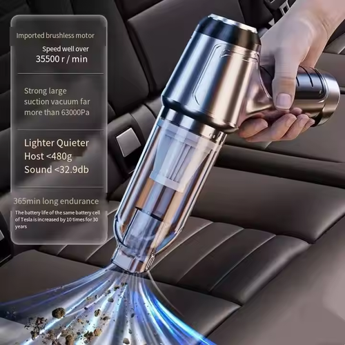 🔥  All-in-One Magic  Wireless Handheld Vacuum & Blower – 5-in-1 Powerhouse for Home & Car! 💨