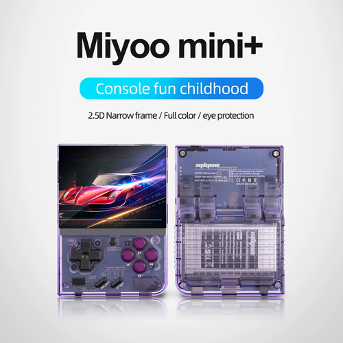Miyoo Mini Plus Retro Handheld Console | 3.5 IPS HD Screen 📺 5000+ Games | TV 4K Output | 7+ Hr Battery