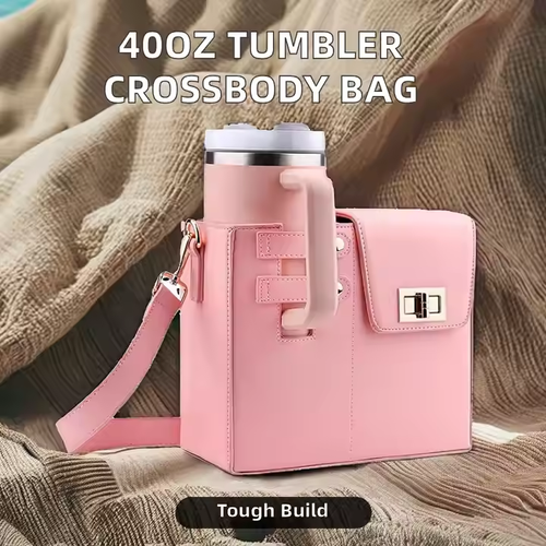 Portable Universal Cup Holder Bag 💧 Crossbody & Hands-Free Design ✨