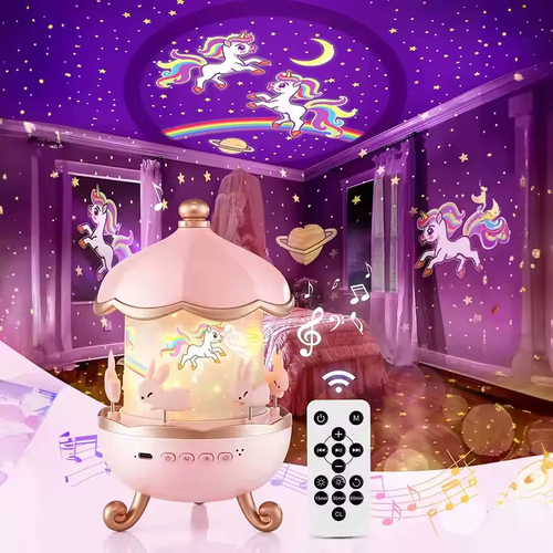 ✨ 3-in-1 Star Projector Lamp – Bluetooth Music Box + Night Light + Galaxy Projector | Perfect Gift