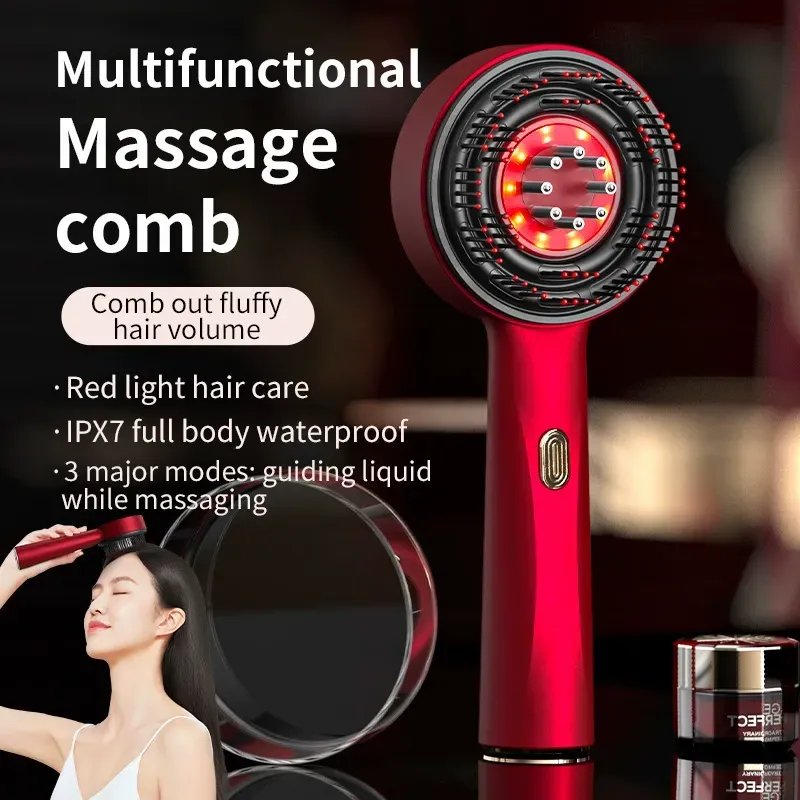 Scalp Revitalizing Massage Comb 💆‍♂️ | 6ML Serum + Red Light | Eid: Buy 1 (20% OFF) • Buy 2 (30% OFF!)