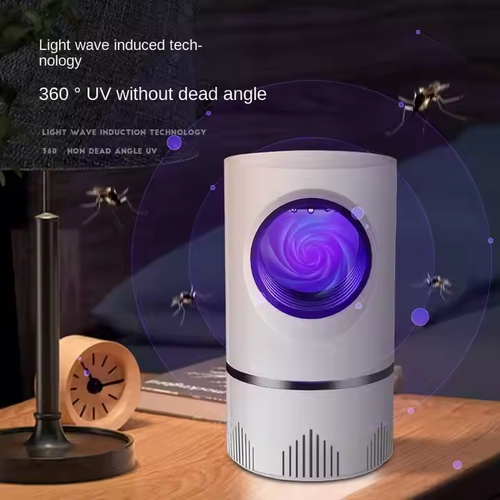 🦟 360° Smart Mosquito Killer Lamp – UV + Airflow Tech for 100% No-Bite Nights! (USB US Plug)