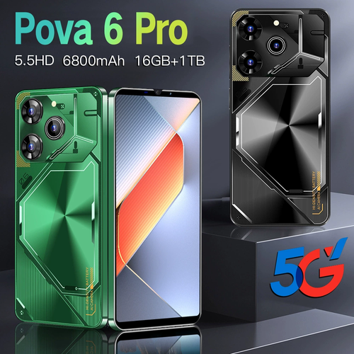 Pova 6 Pro 5G📱 | 16GB+1TB, 108MP Camera, 6800mAh & Android 14!