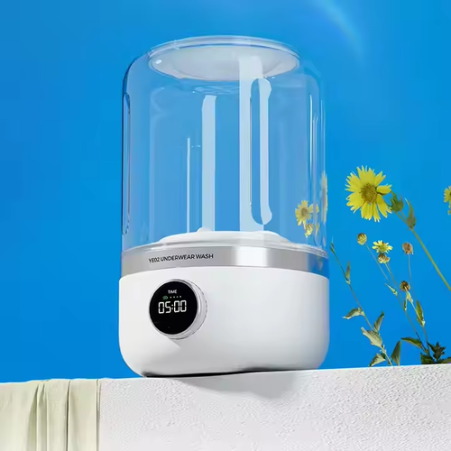 🧺 Mini Portable Washer Cup | Cordless Underwear Socks Laundry 🧼 Travel-Friendly & 4000mAh 🔋