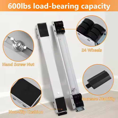 🔥 Universal Appliance Base with Locking Wheels🛡️ - Heavy Duty, Anti-Shake & Adjustable!
