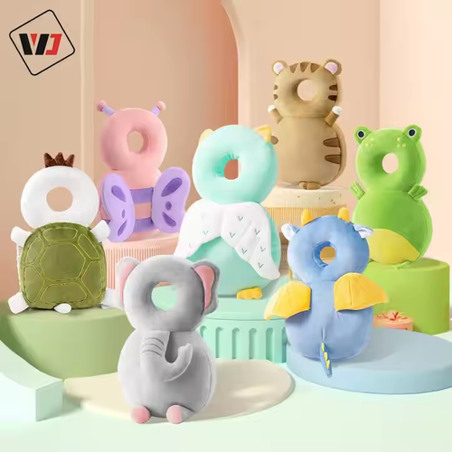 🐘 ​​Ulica Cute Design Baby Head Protector​​ 👶 | Ultra-Light 🍋 | Breathable 360° Fabric 🌬️ | Anti-Fall Shield 🛡️