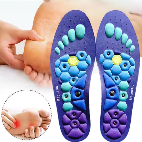 🧲🌟 Transparent Magnetic Shoe Insoles | 7 Weak Magnets + 3-Layer Cushioning | Relief & Massage for All-Day Comfort!