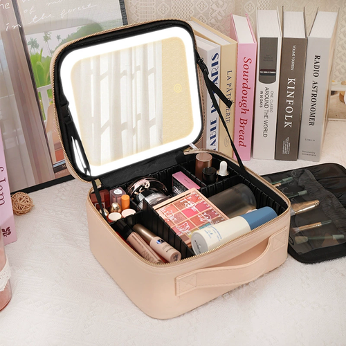 📦  Large Capacity LED Makeup Bag