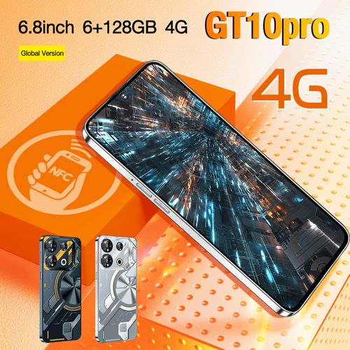 🔥 GT10 Pro Smartphone – 6.8  HD+ Screen | 6+128GB | 4050mAh | AI GPT4 | NFC | Global 4G 🌍📱