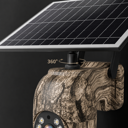 Solar Camouflage Smart 4G 3MP HD Tracking Camera