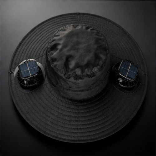 Solar Dual Fan Sun Hat