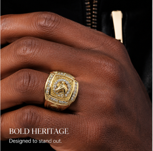 Gold Diamond Hip Hop Ring