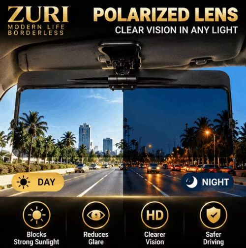 Premium Polarized Sun Visor Extender