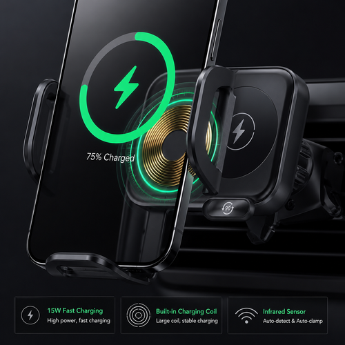Fully Automatic Rotatable Smart Phone Stand