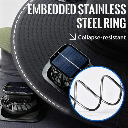 Solar Dual Fan Sun Hat