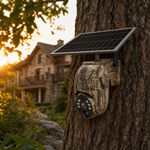 Solar Camouflage Smart 4G 3MP HD Tracking Camera