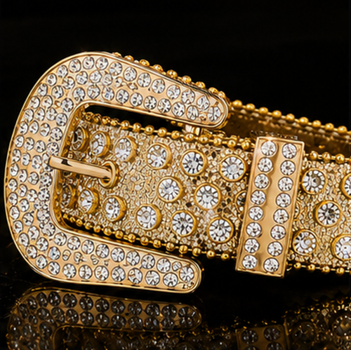 Gold Hip‑Hop Belt