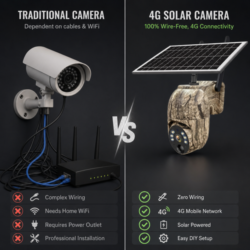 Solar Camouflage Smart 4G 3MP HD Tracking Camera