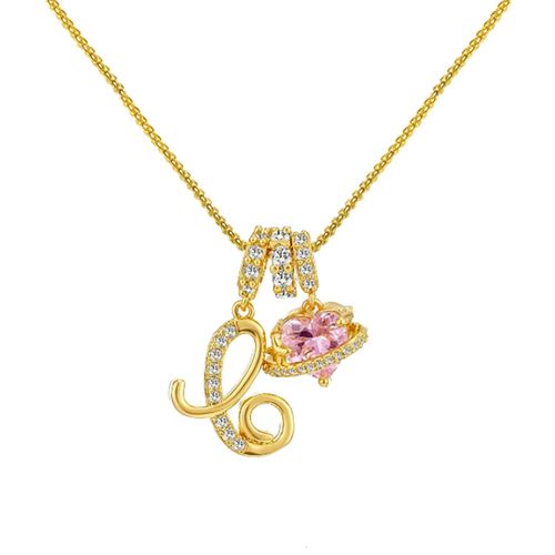 Dopamine 26 English alphabet necklace, sweet and girly jewelry with a touch of luxury and sophistication