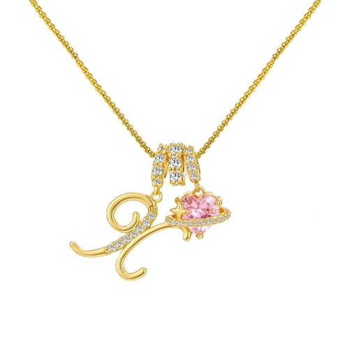 Dopamine 26 English alphabet necklace, sweet and girly jewelry with a touch of luxury and sophistication