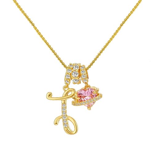 Dopamine 26 English alphabet necklace, sweet and girly jewelry with a touch of luxury and sophistication